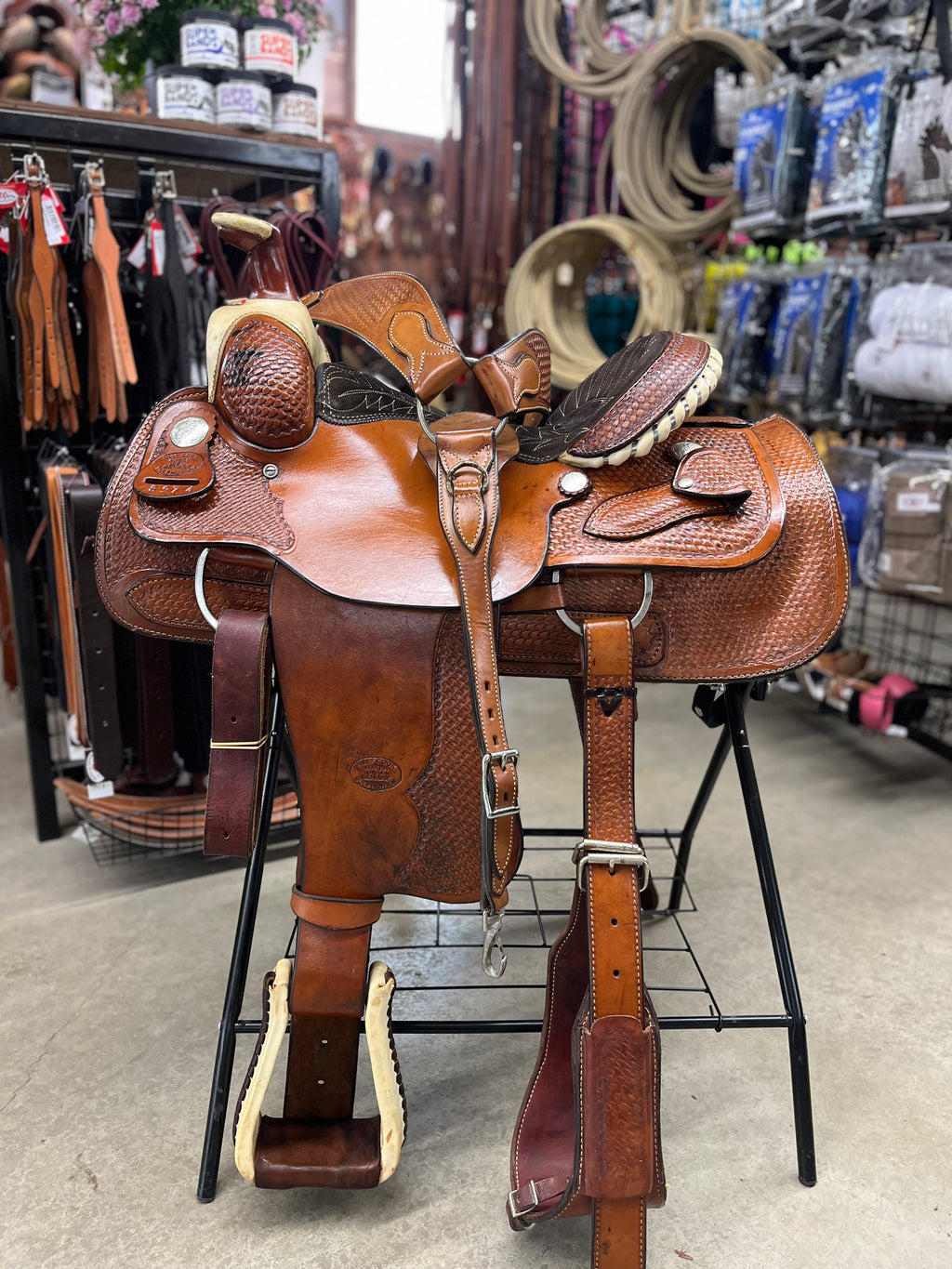 Selle Western Usagée de Roping - Billy Cook