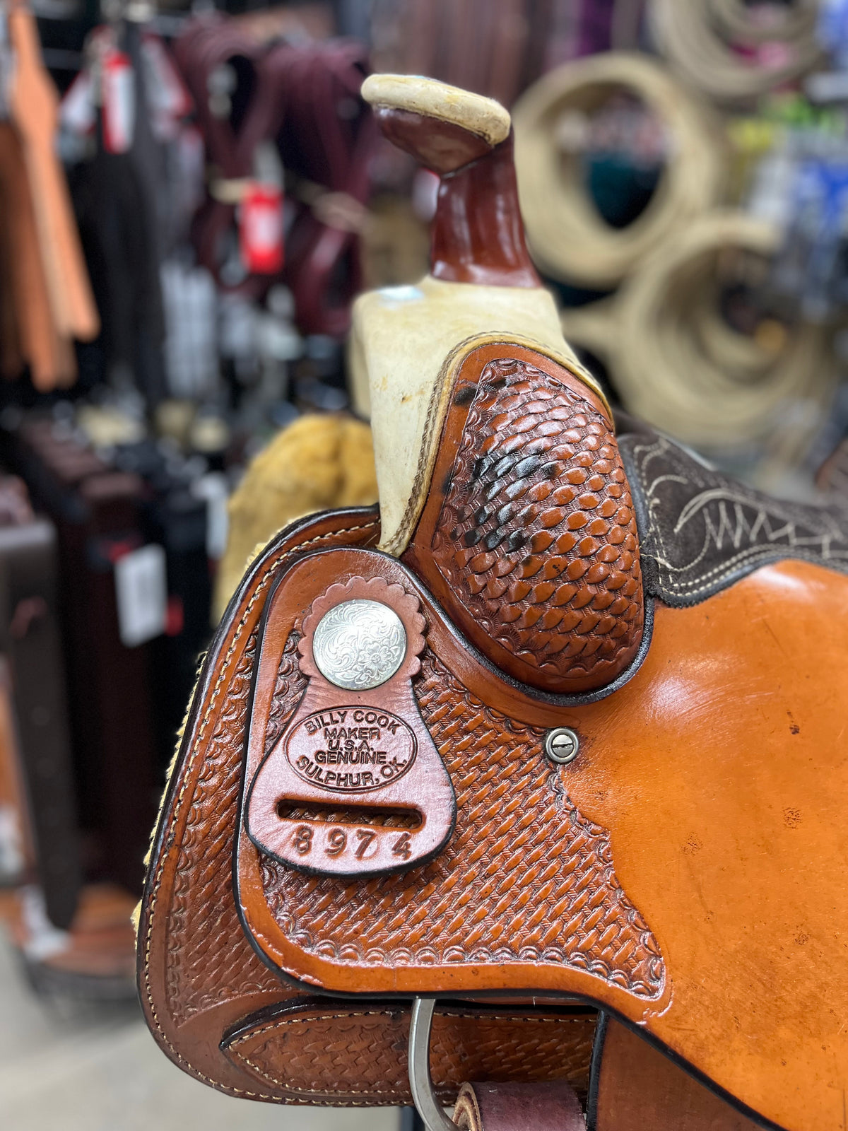 Selle Western Usagée de Roping - Billy Cook