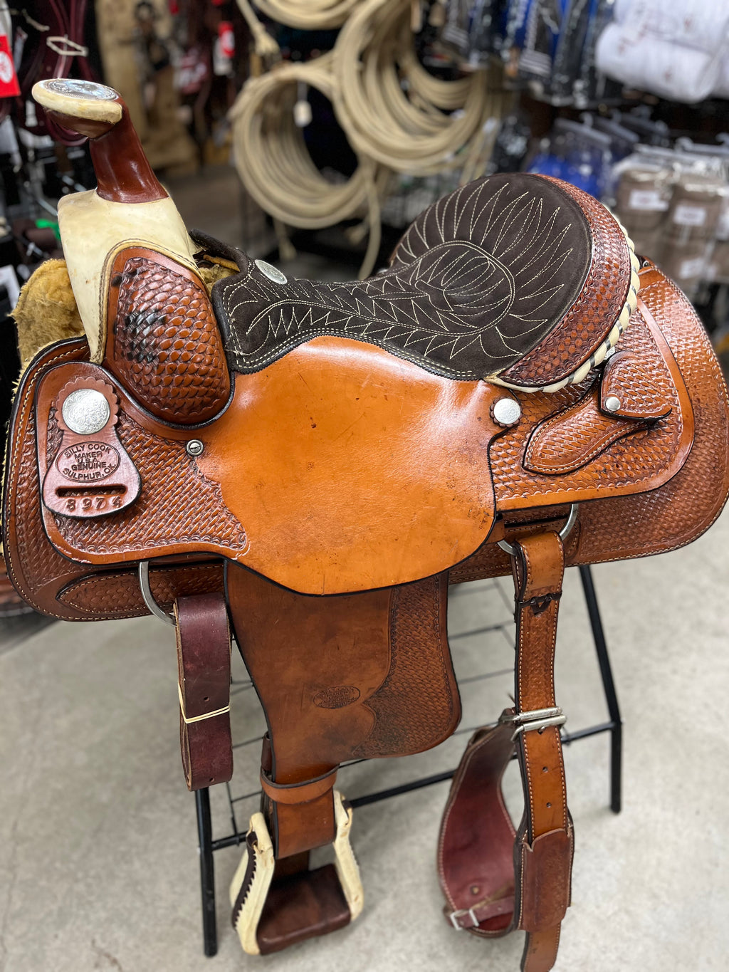 Selle Western Usagée de Roping - Billy Cook