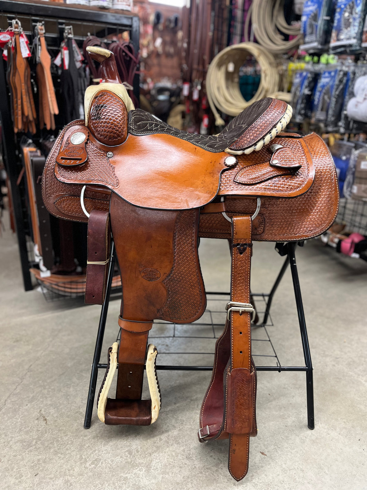 Selle Western Usagée de Roping - Billy Cook