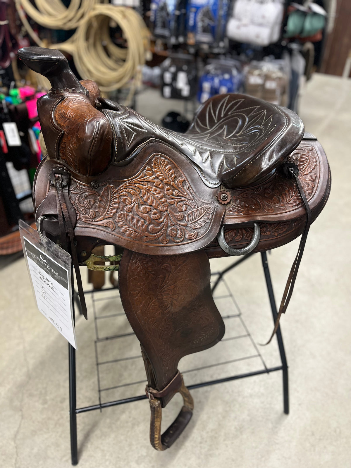 Selle Western Big Horn usagée