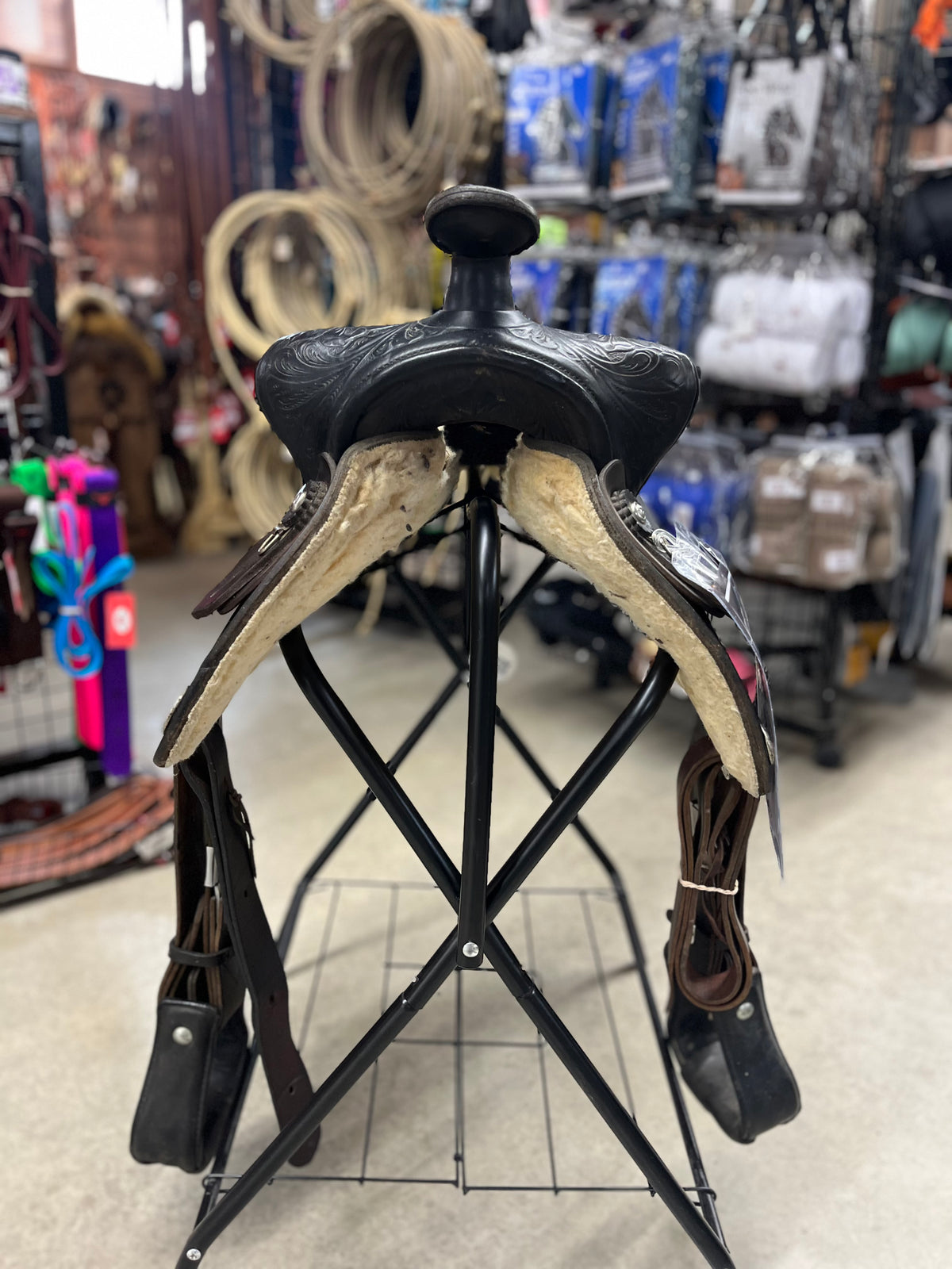 Selle Western de randonnée - Western Rawhide Usagée
