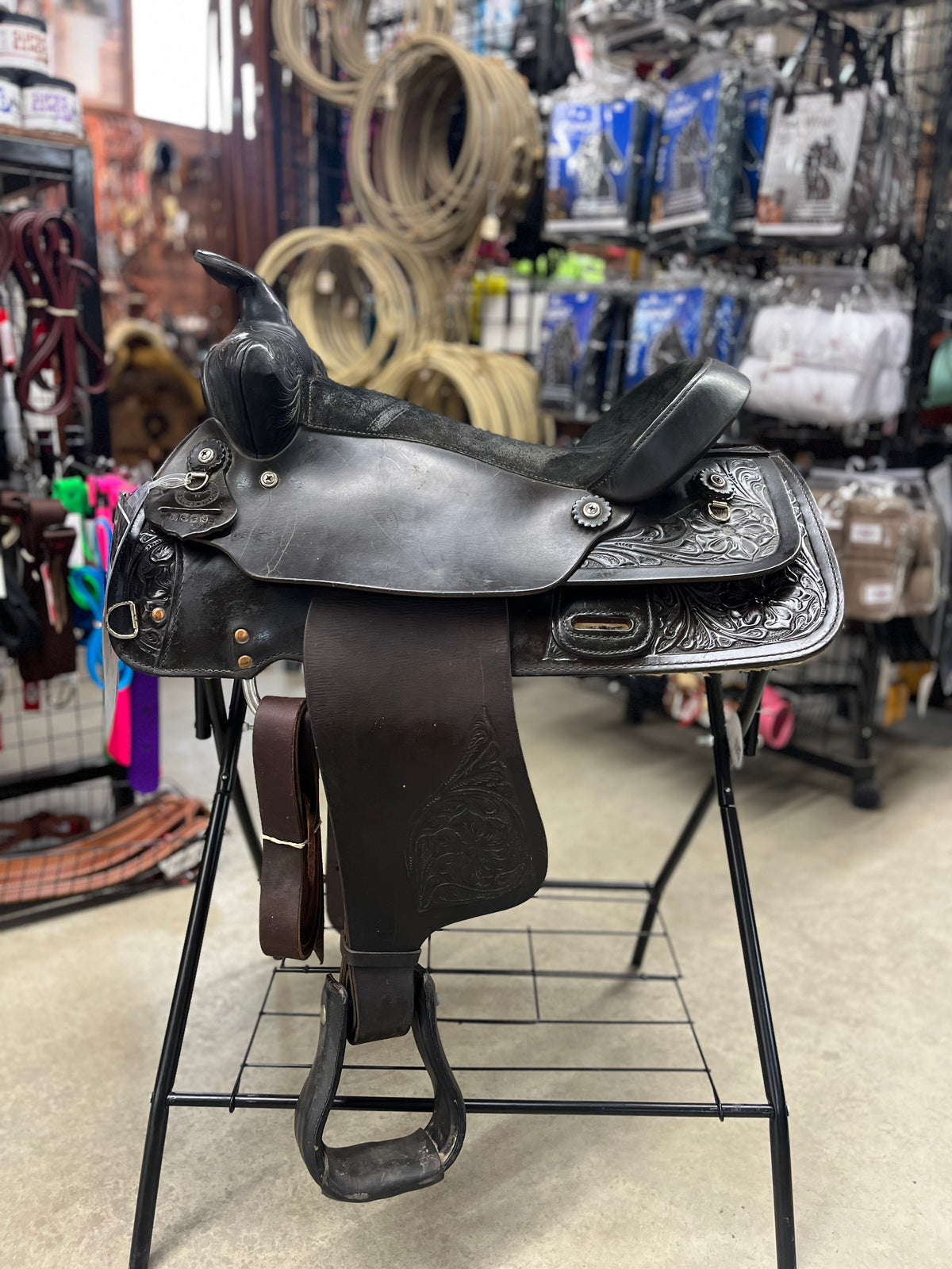 Selle Western de randonnée - Western Rawhide Usagée