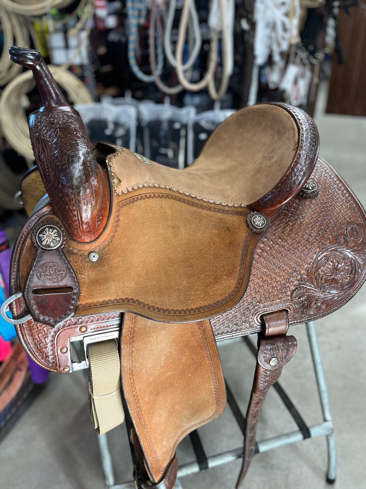 Selle Western de Baril Usagée - Martin Saddlery