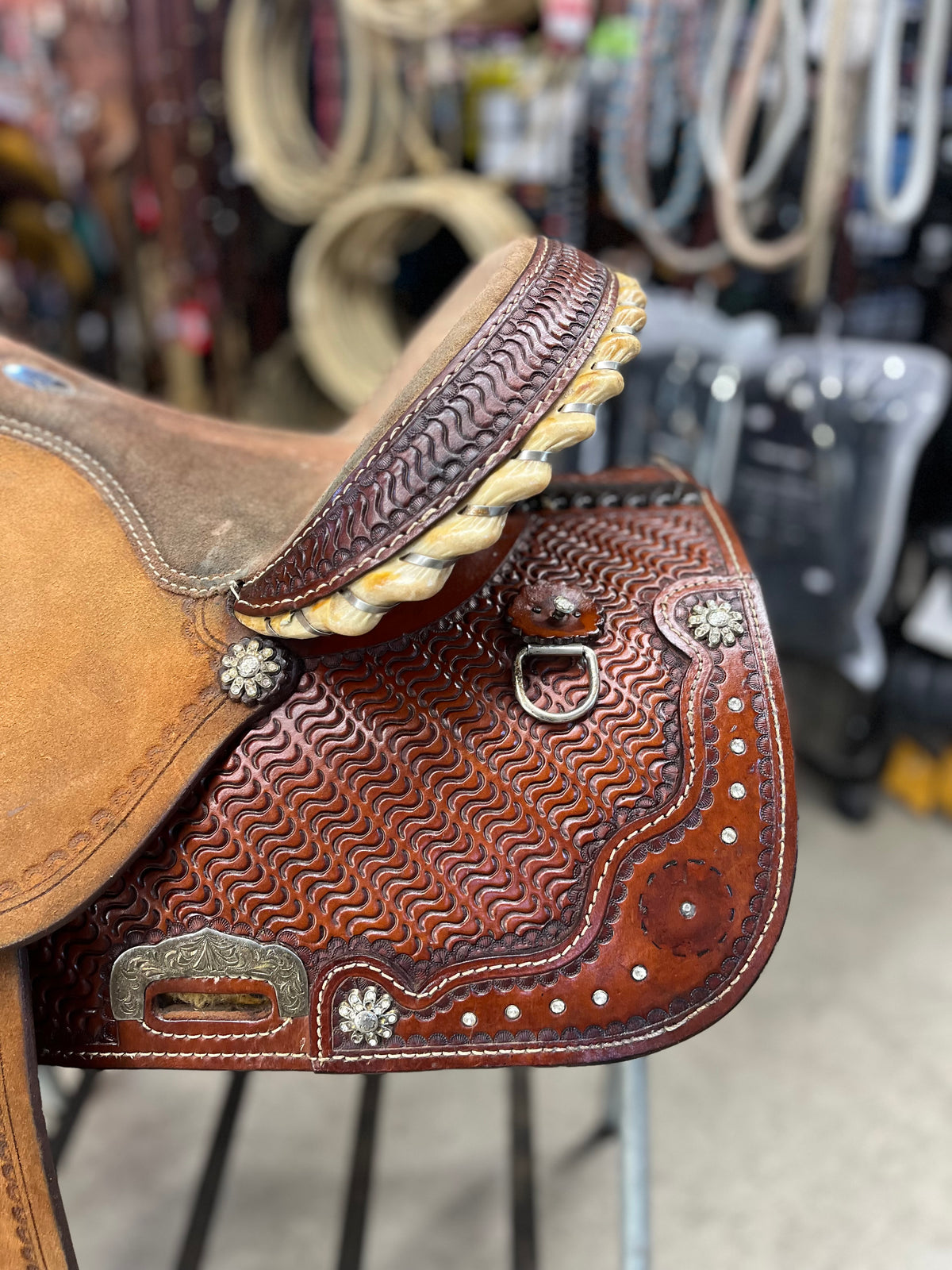 Selle Western de Baril Usagée - Sierra
