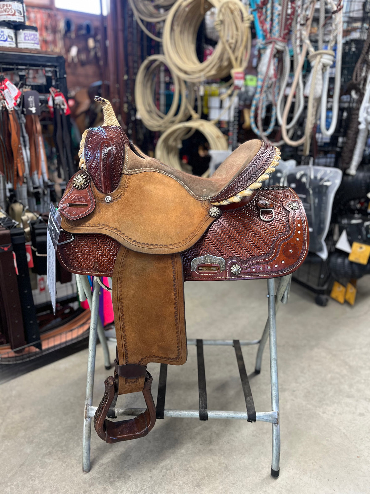 Selle Western de Baril Usagée - Sierra
