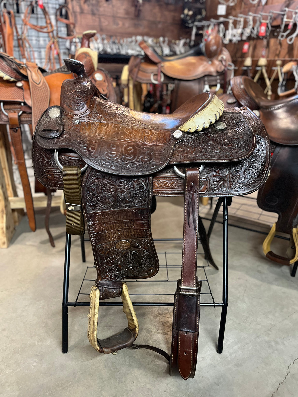 Selle Western de Dogging / Terrassement du bouvillon - Billy Cook