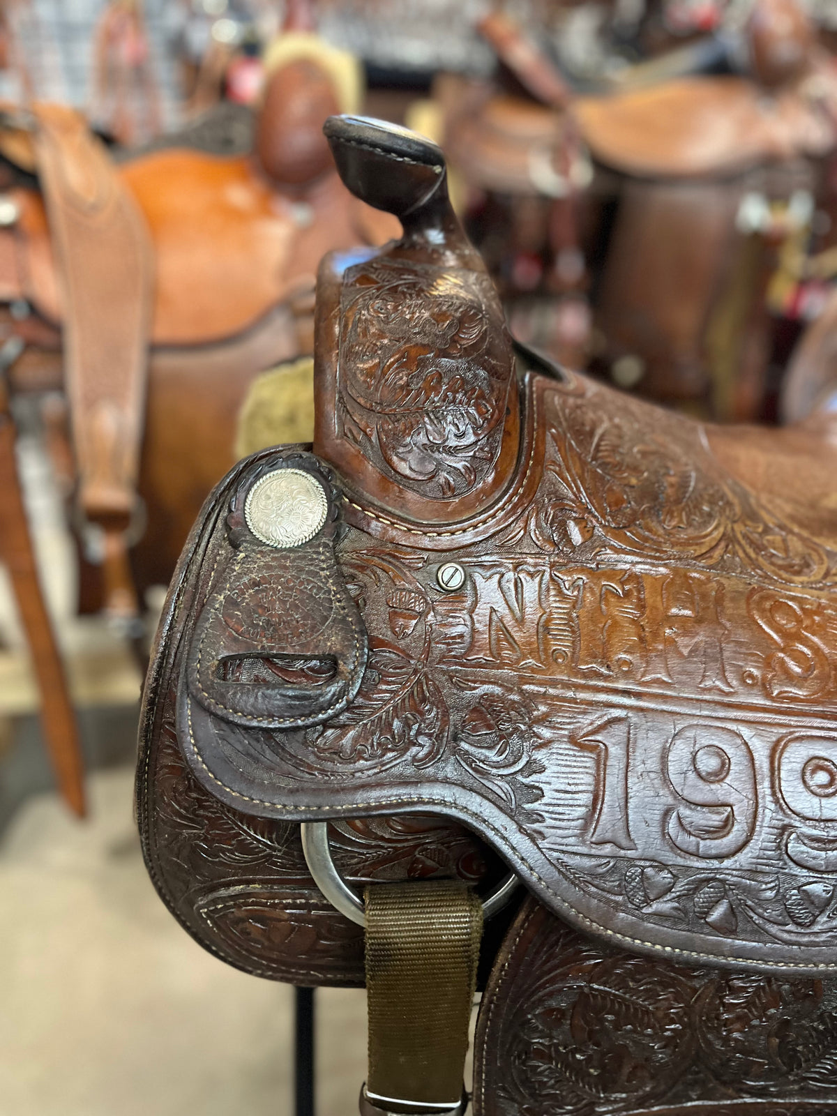 Selle Western de Dogging / Terrassement du bouvillon - Billy Cook