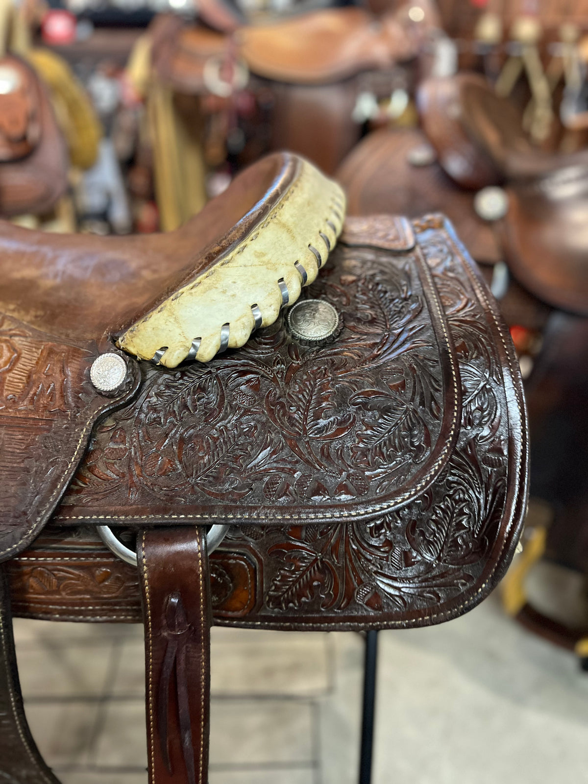 Selle Western de Dogging / Terrassement du bouvillon - Billy Cook
