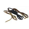 Lacets de cuir Western Rawhide, accessoires, en cuir brun tanné, avec centre jaune, adaptés pour chaussures ou bottines.