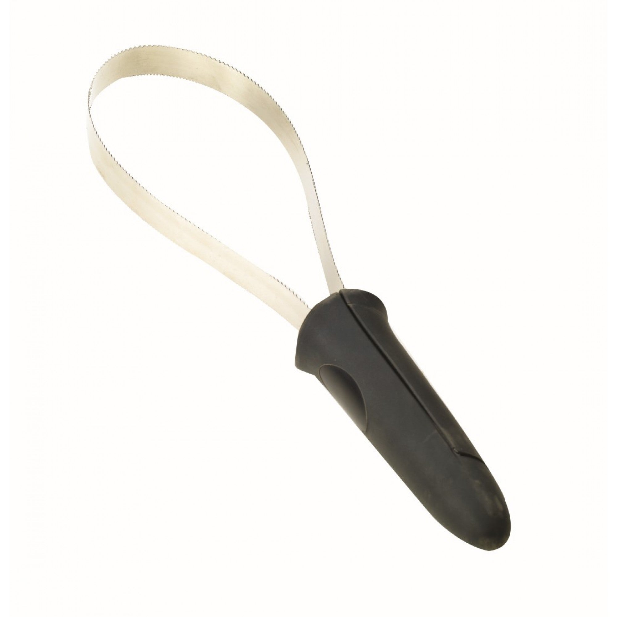 Lame de mue avec poignée en plastique pour soins, fabriquée par Cavalier, montrant la lame et la poignée.