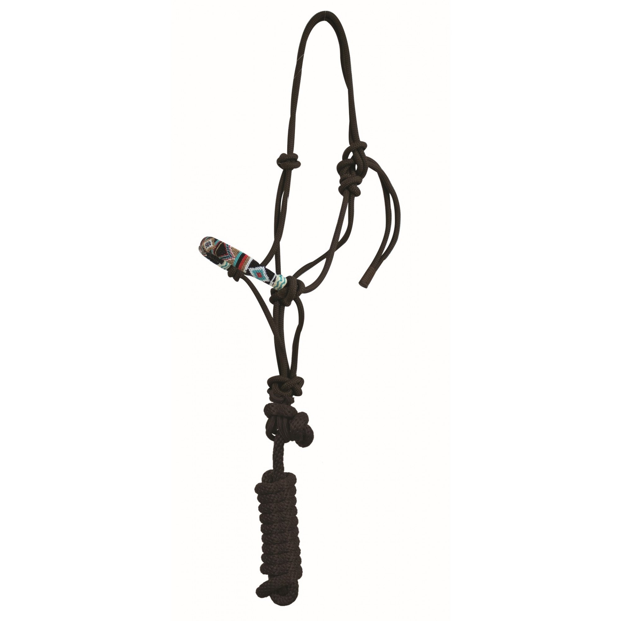 Licou en corde country Legend Cherokee avec longe, équipement pour cheval Western Rawhide, corde robuste et confortable pour l'équitation.