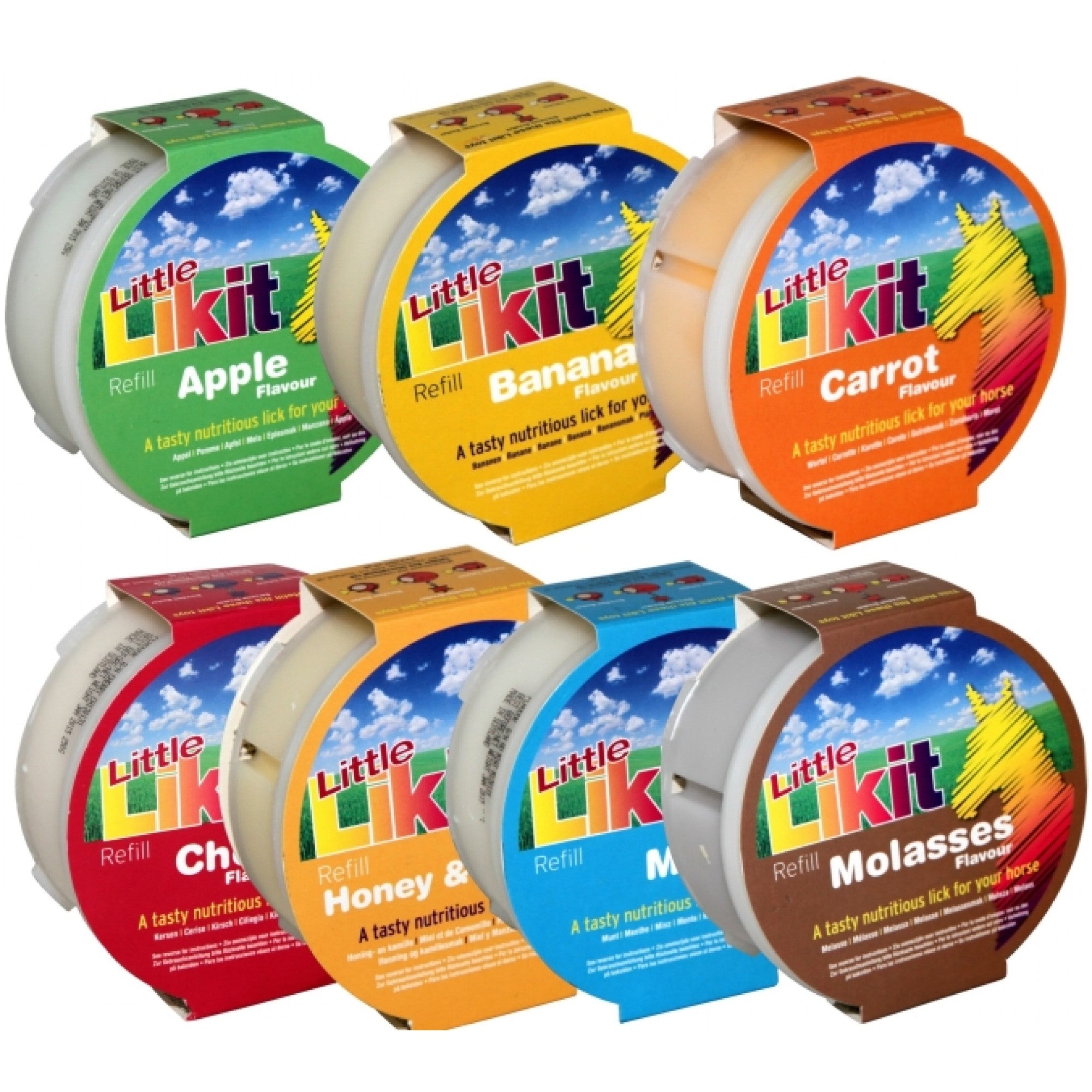 Soin LIKIT RECHARGE Individuelle de 250 g de la marque Cavalier, présenté dans un emballage blanc avec logo.