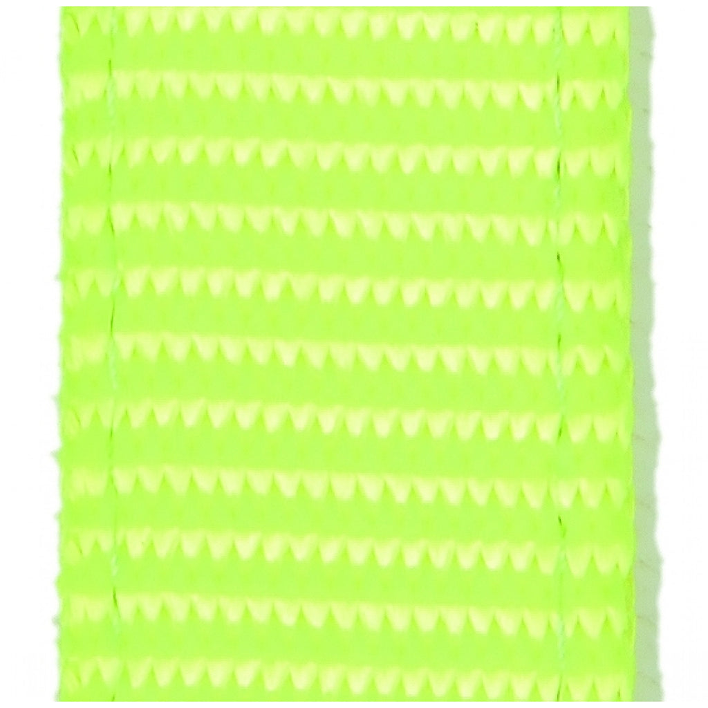 Licou Cavalier en nylon ultra doux de couleur lime, léger et confortable pour chien, avec boucle robuste.