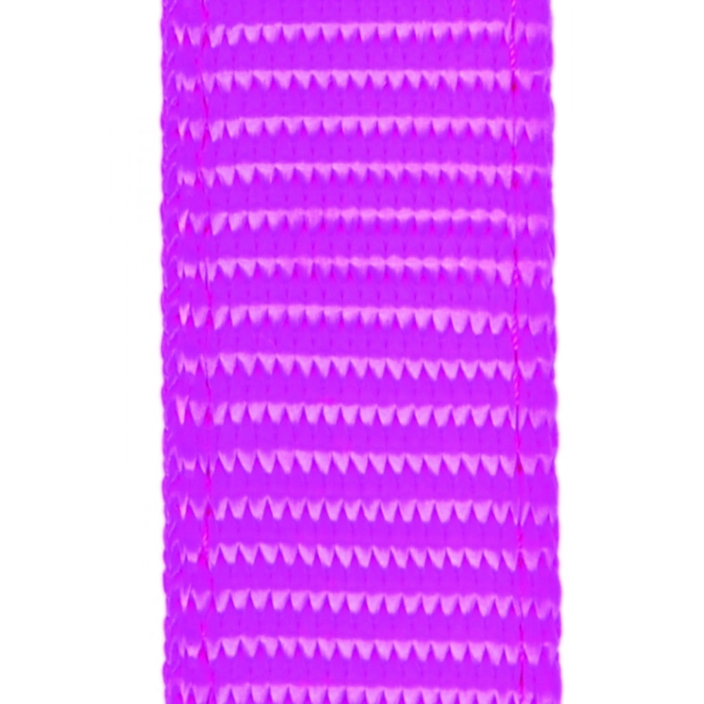 Licou CAVALIER en nylon ultra doux rose pour chien, confort et élégance, avec boucle de fixation visible.