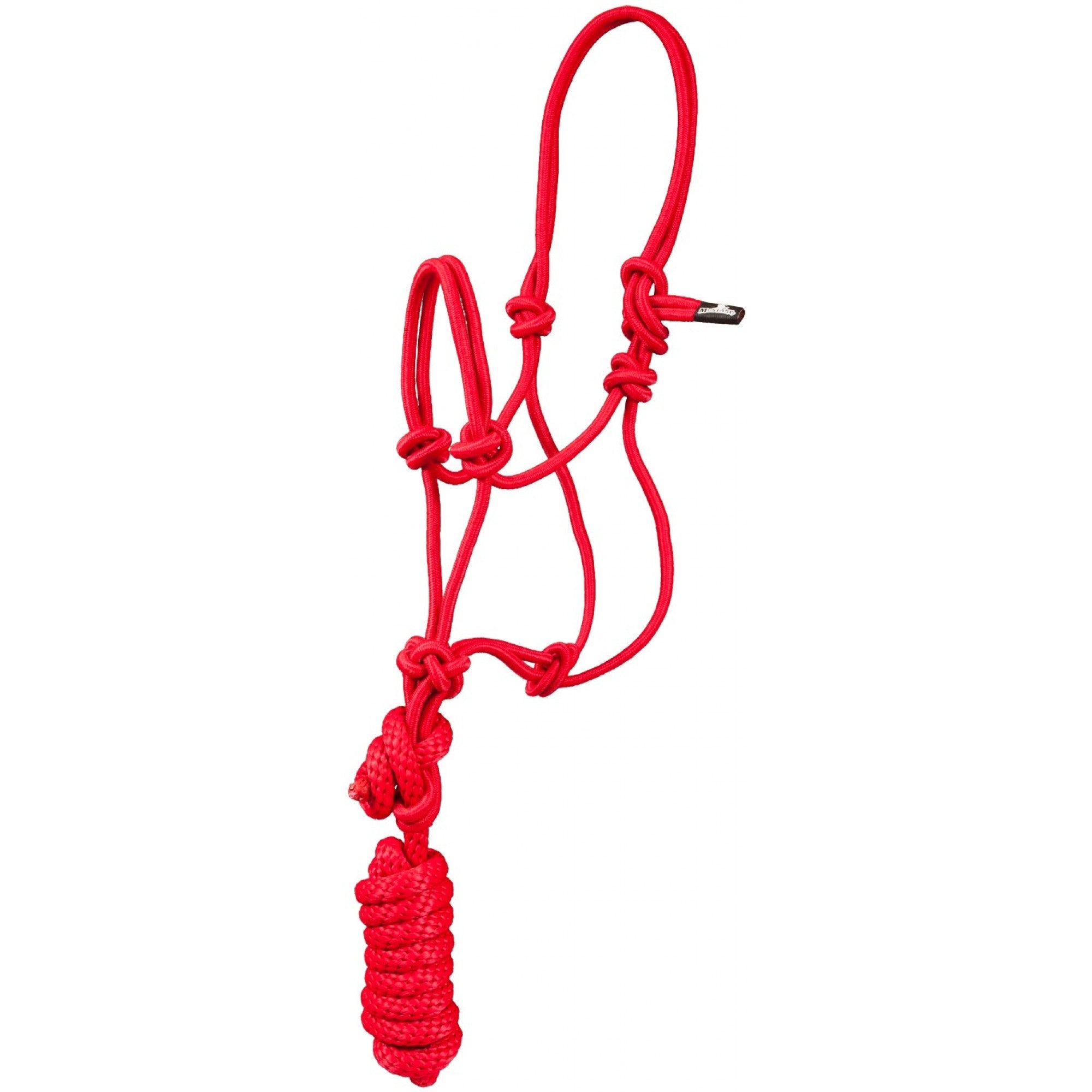 Licou en corde Western Rawhide pour poney ou miniature avec laisse assortie, fixation solide et confort pour le cavalier.