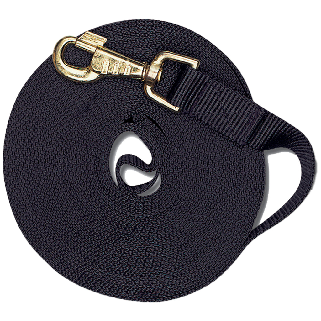 Longe cavalière avec mousqueton de 30 pouces de couleur marine, accessoire pour l'équitation de la marque Cavalier.