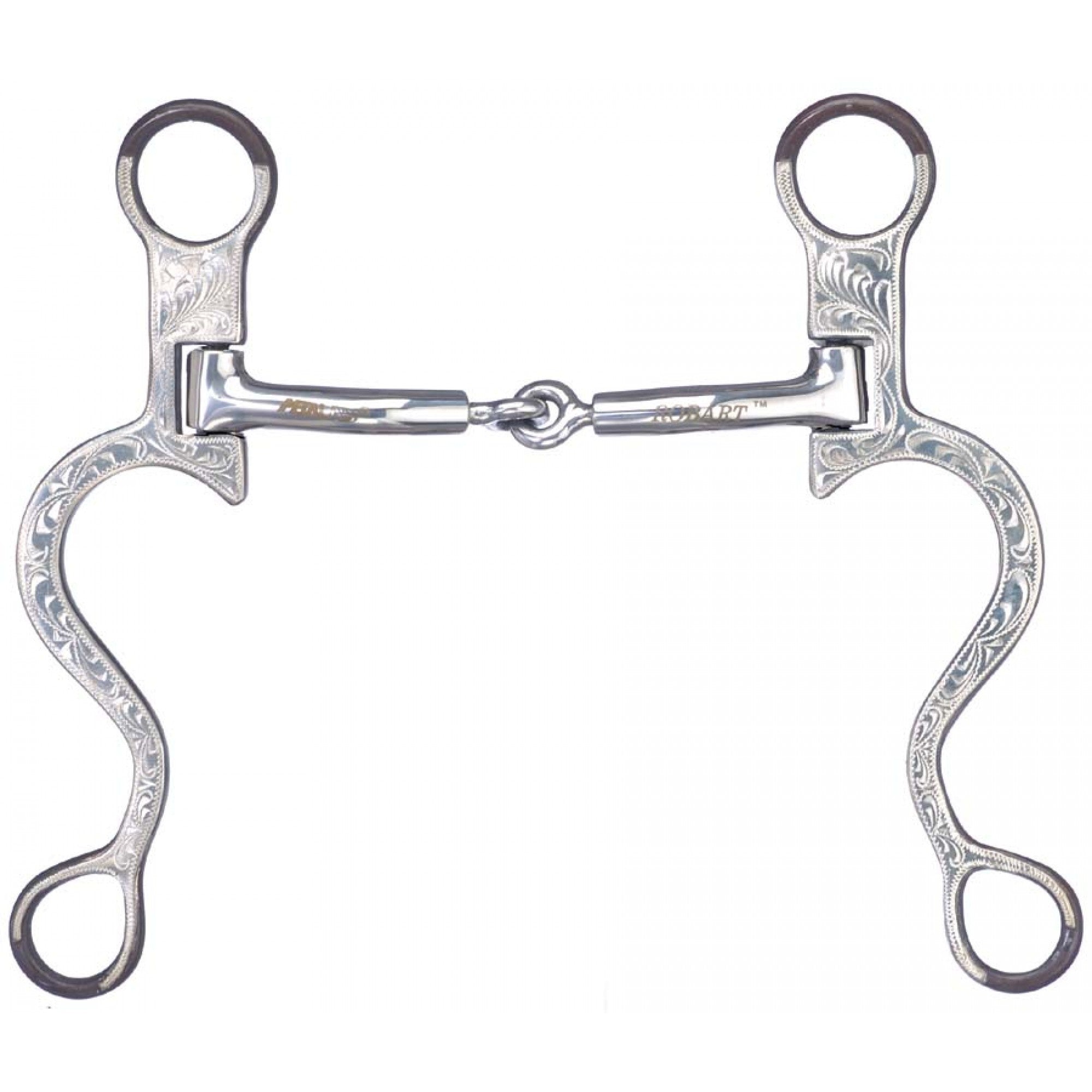 mors articulee sans pincement Western Rawhide, mors en acier inoxydable pour chevaux, articulation flexible et durable