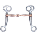 Mors à levier en cuivre de 5 pouces de la marque Western Rawhide, pour l'équitation et le dressage.