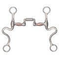 Mors de correction articulé en acier inoxydable brossé de 5 pouces par François Gauthier, bits pour équitation western.