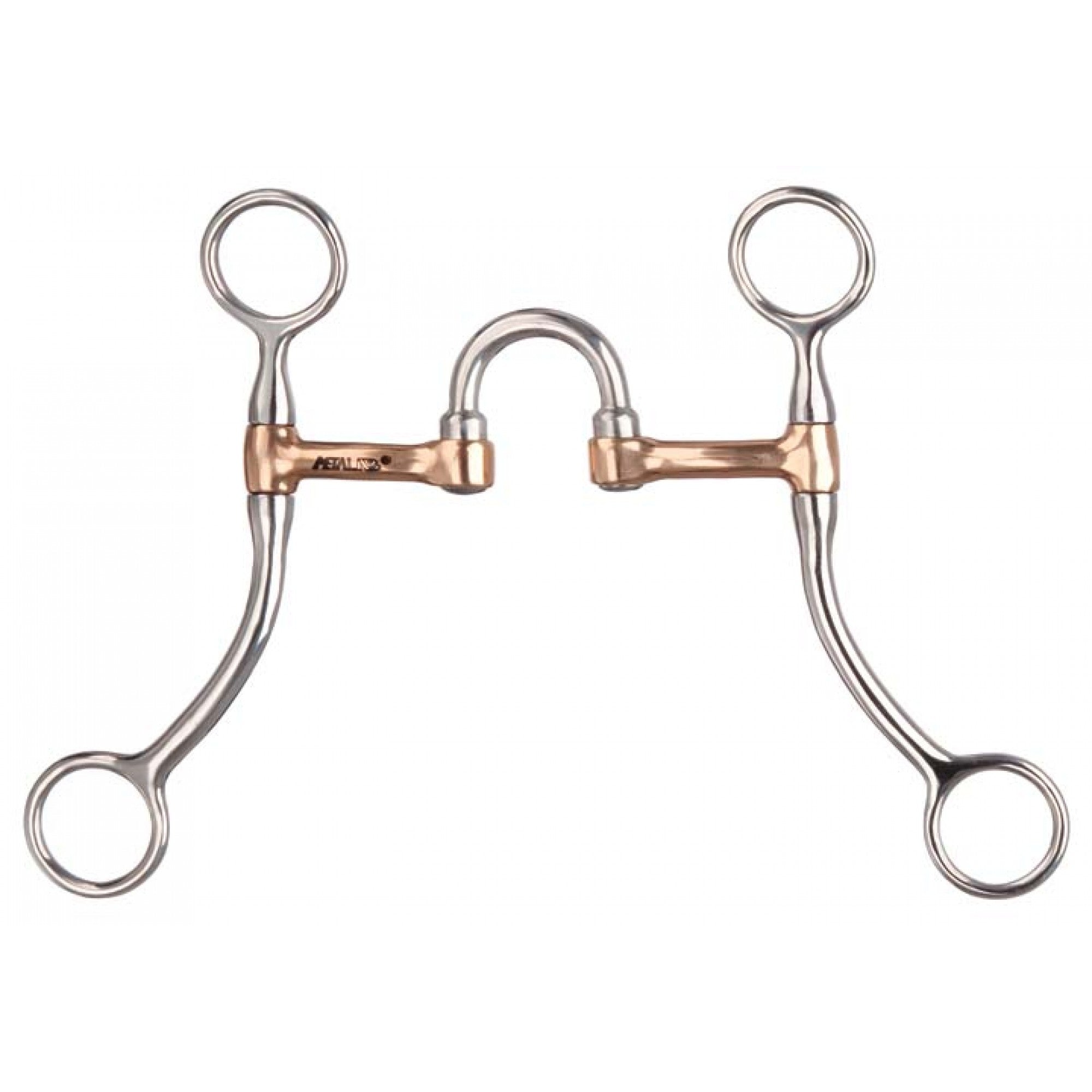 Mors de correction d'entraînement en acier inoxydable brossé de 5 pouces, pour bits Western Rawhide.