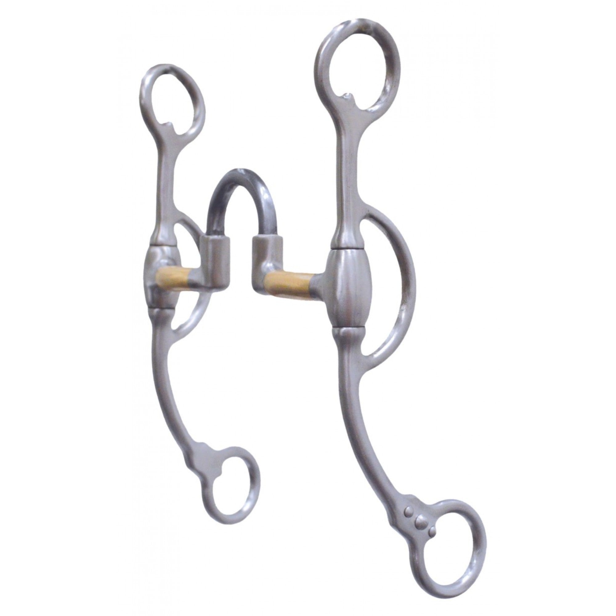 Mors de correction ÉQUI-BALANCED en acier inoxydable brossé de 5 1/8 pouces, équipement pour cheval de la marque Western Rawhide