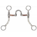 Mors de correction lisse en acier inoxydable brossé FG de 5 pouces pour équipement de cheval Western Rawhide.