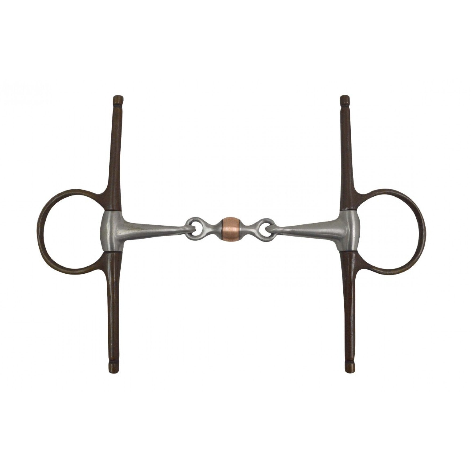 Mors français Gauthier antique Western Rawhide à 3 pièces avec dogbone, 5 pouces 1/8, équipement pour cheval western