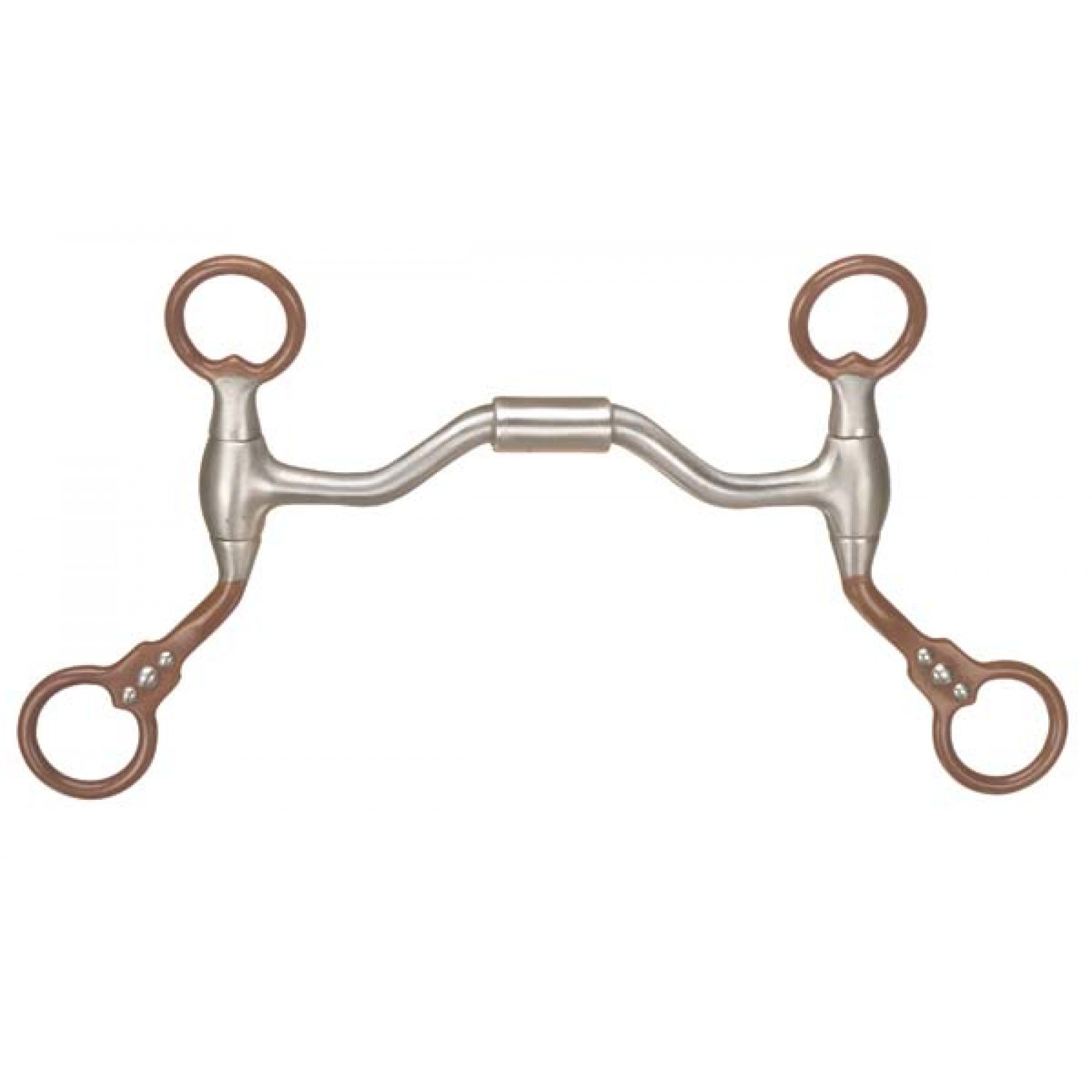 Mors futurité FG à port faible, articulé antique de 5 pouces, équipement de cheval Western Rawhide, design traditionnel et robuste