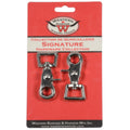 Mousqueton à déclenchement en zinc plaqué chrome, 3/4", accessoire robuste pour cordons ou équipements.