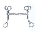 Mors à levier Metalab Tom Thumb à canon chromé de 5 pouces pour équipement équestre Western Rawhide.