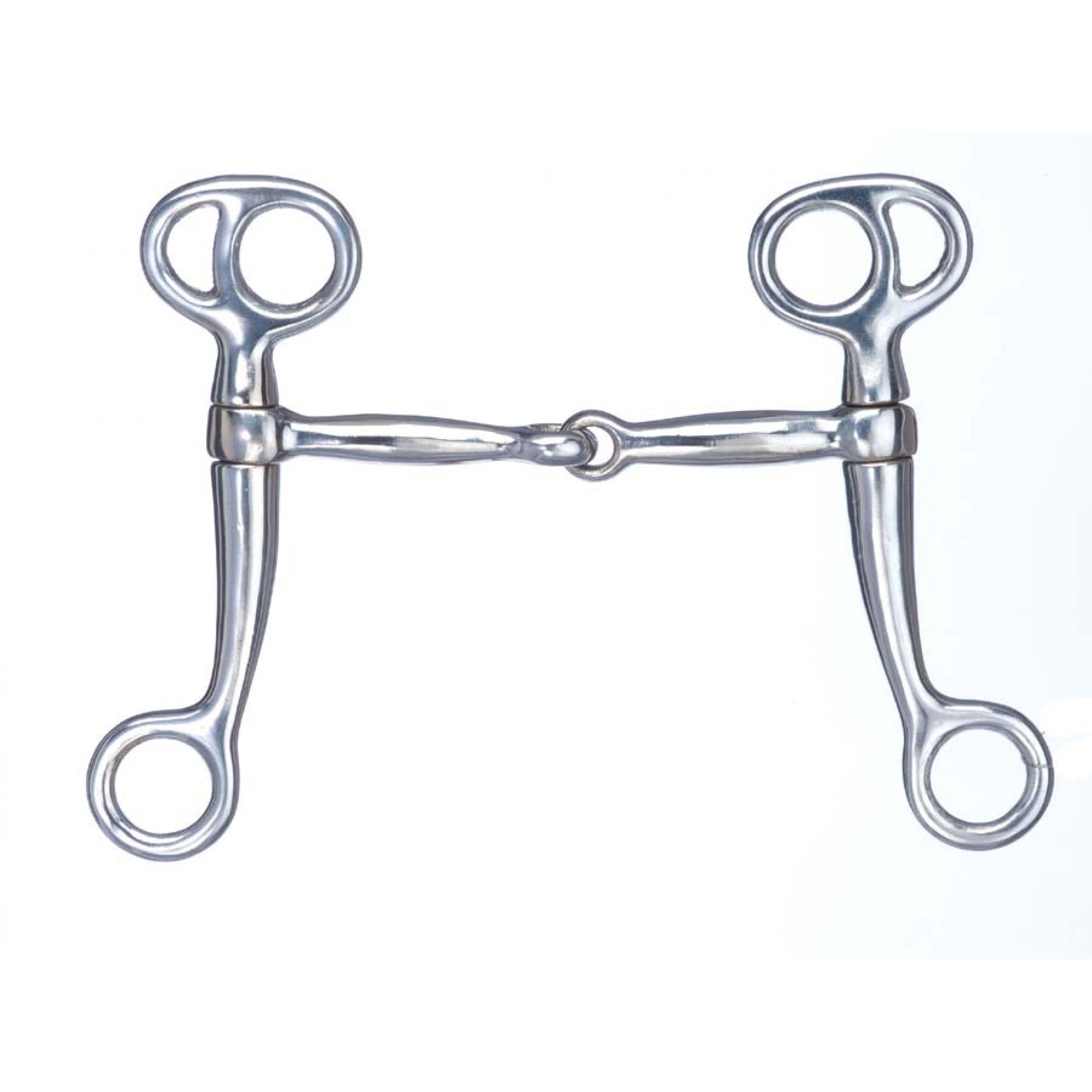 Mors à levier Metalab Tom Thumb à canon chromé de 5 pouces pour équipement équestre Western Rawhide.