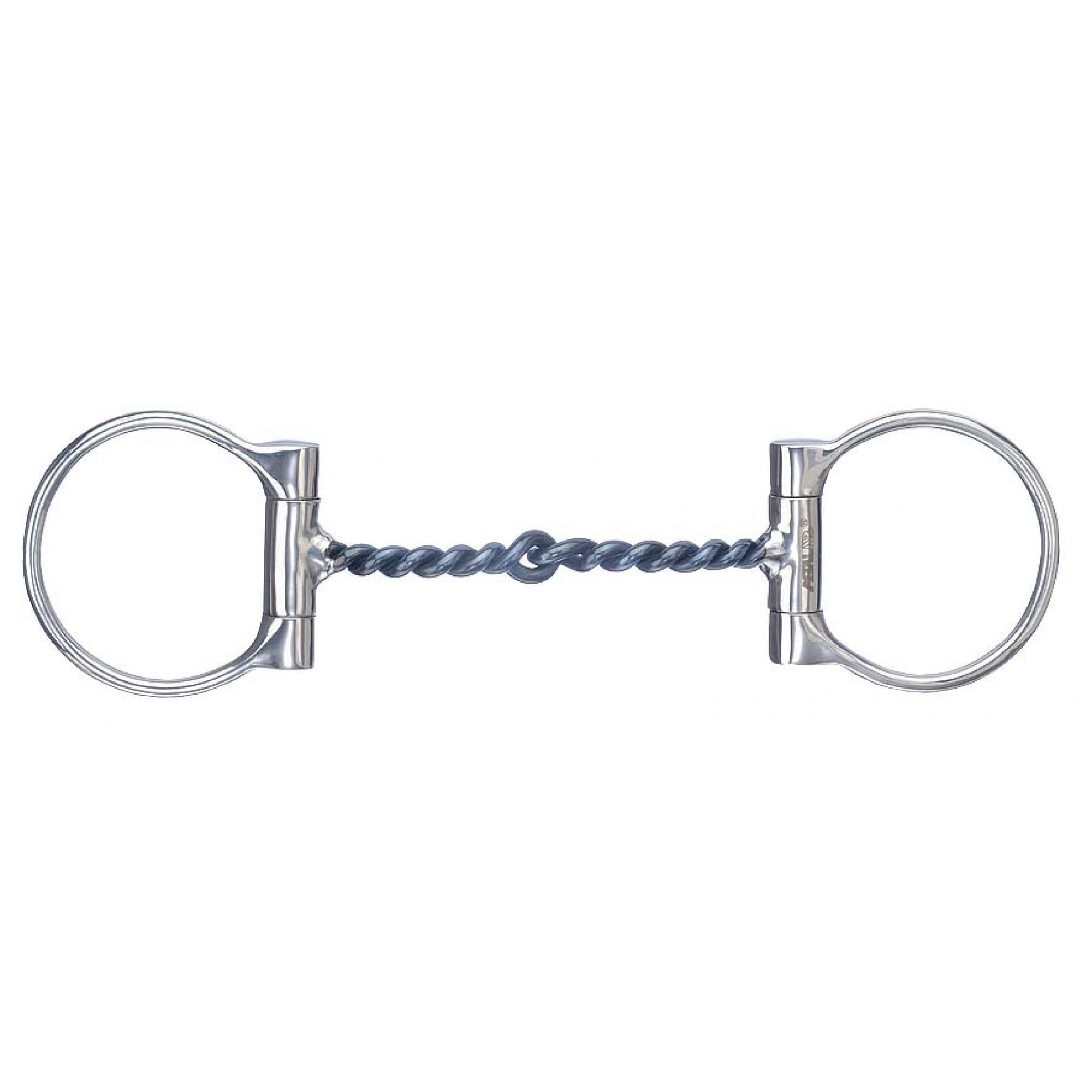 Mors torsadé en fer doux noir de 5 pouces, accessoire pour l’équitation, de la marque Western Rawhide, visible en détail.