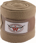 Polo Western Rawhide Deluxe en cuir souple, équipement de cheval robuste et anti-pilling, couleur sable.