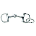 Porte-clés en forme de mors en D de la marque Western Rawhide, en métal argenté, avec détails visibles sur le design.