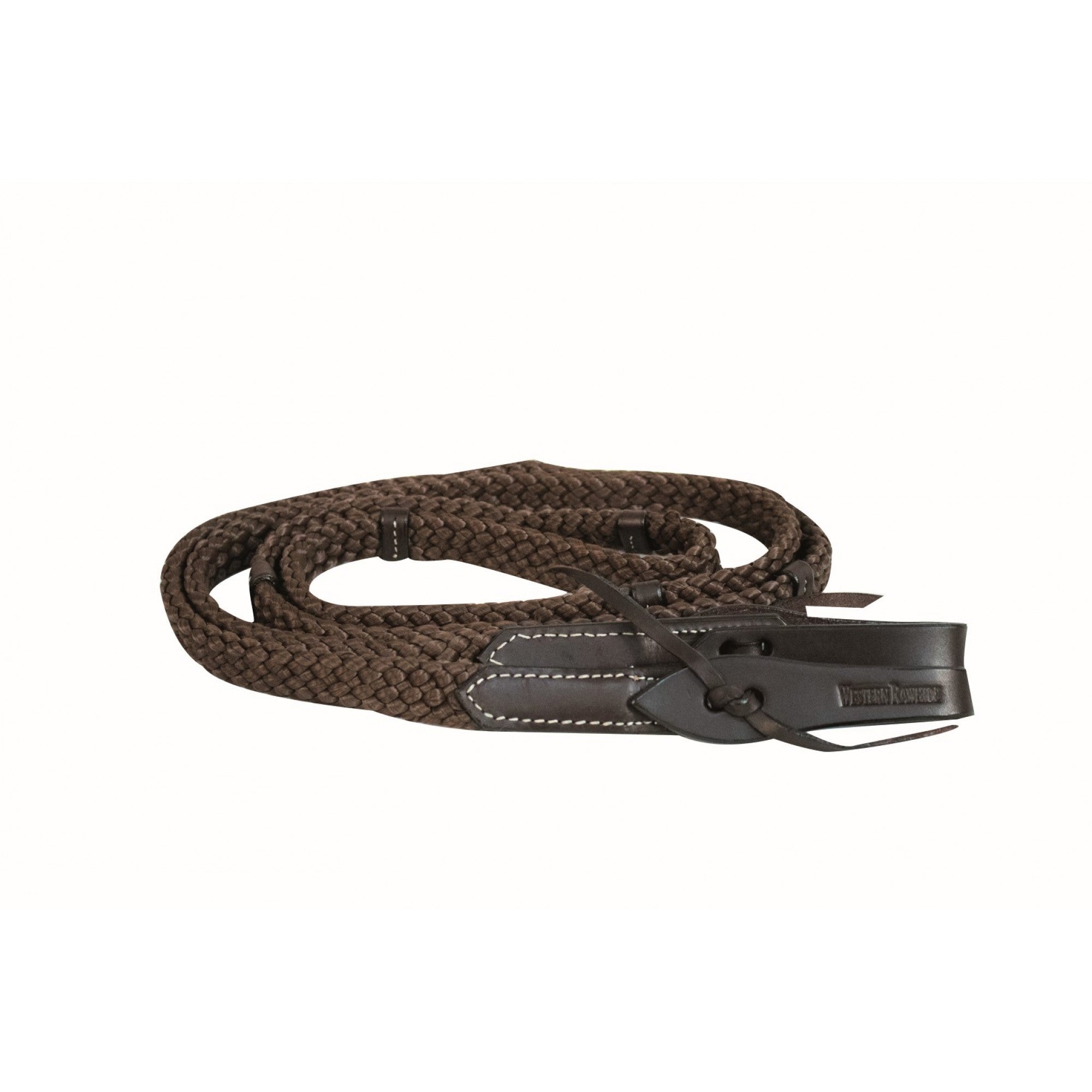 Rênes de roping Western en cuir doux de la marque Western Rawhide, accessoire de l'équipement équestre, par Jim Taylor.
