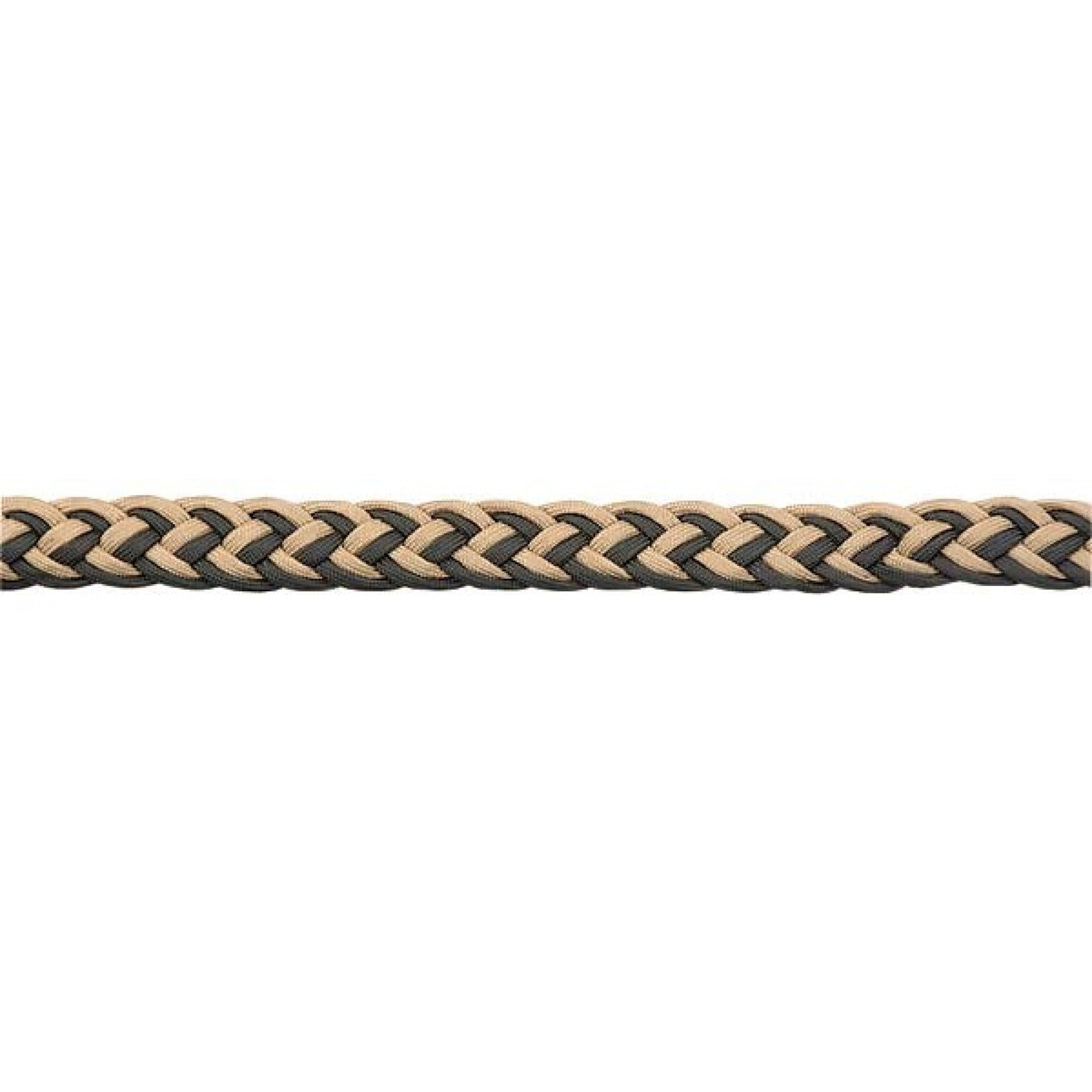 Rênes tressés Western Rawhide vert forêt et tan pour équipement de cheval, détail des matériaux et finition tressée