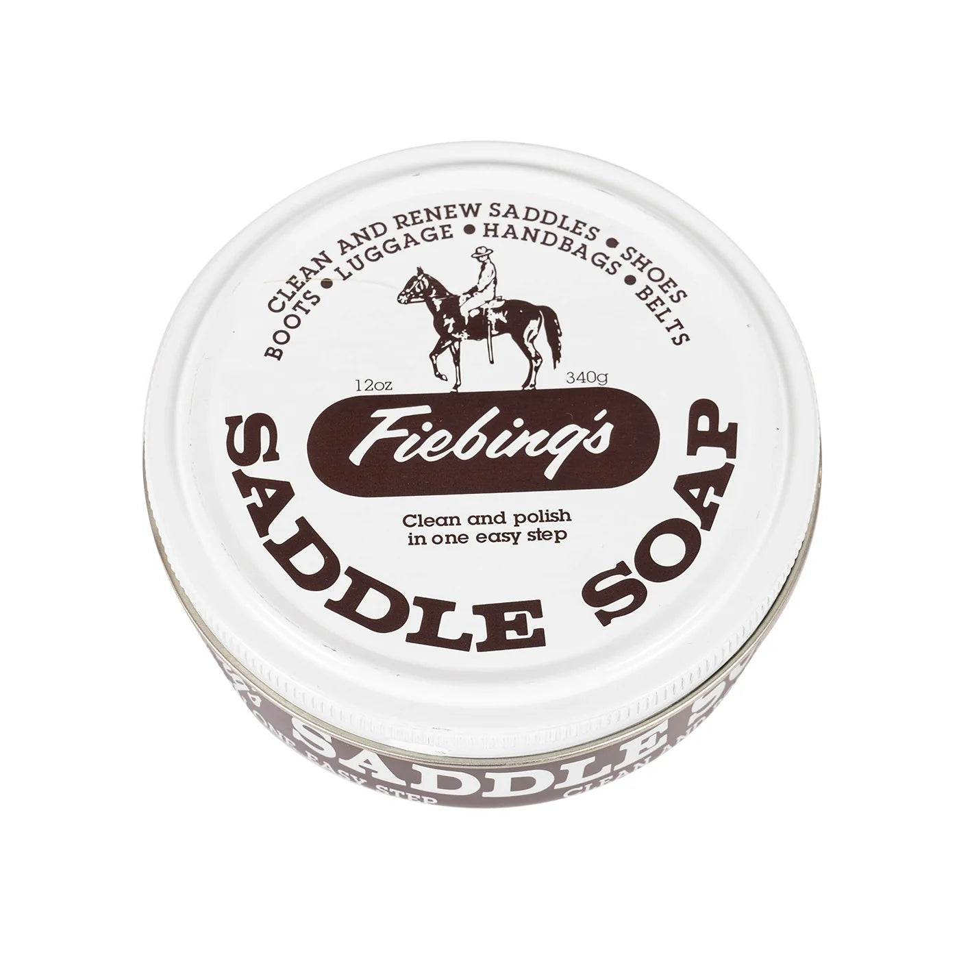 Savon pour cuir blanc de la marque Western Rawhide, produit de soin pour nettoyer et entretenir le cuir.