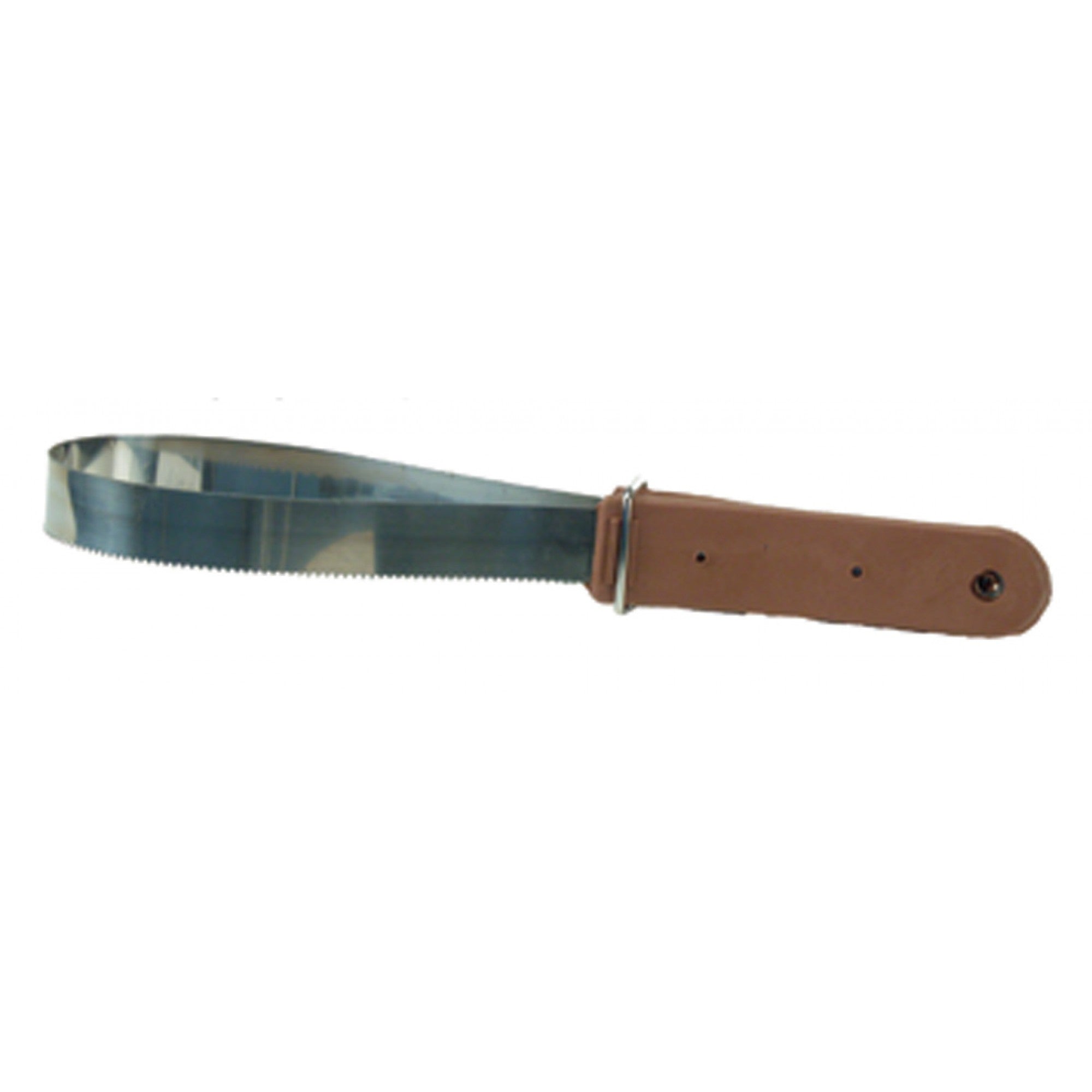 Brosse en acier Western Rawhide pour soins, lame de décollement pour enlever les poils morts et nettoyer efficacement.