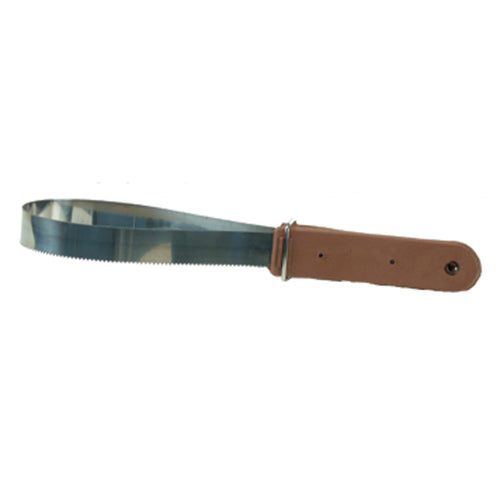 Brosse en acier Western Rawhide pour soins, lame de décollement pour enlever les poils morts et nettoyer efficacement.