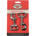 Bouton-pression en zinc chromé de 2,5 cm pour accessoires Western Rawhide, visible sur l'image.