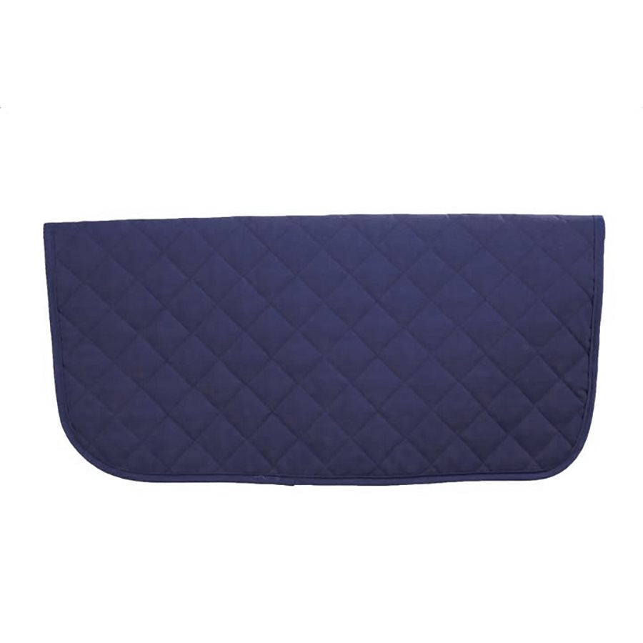 Sous-tapis de selle matelassé Western Rawhide, marine, 30" x 30", équipement de cheval pour confort et protection.