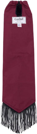 Sac à queue rouge pour chevaux, accessoire équestre de la marque Equibrand, avec boucle et finition soignée.