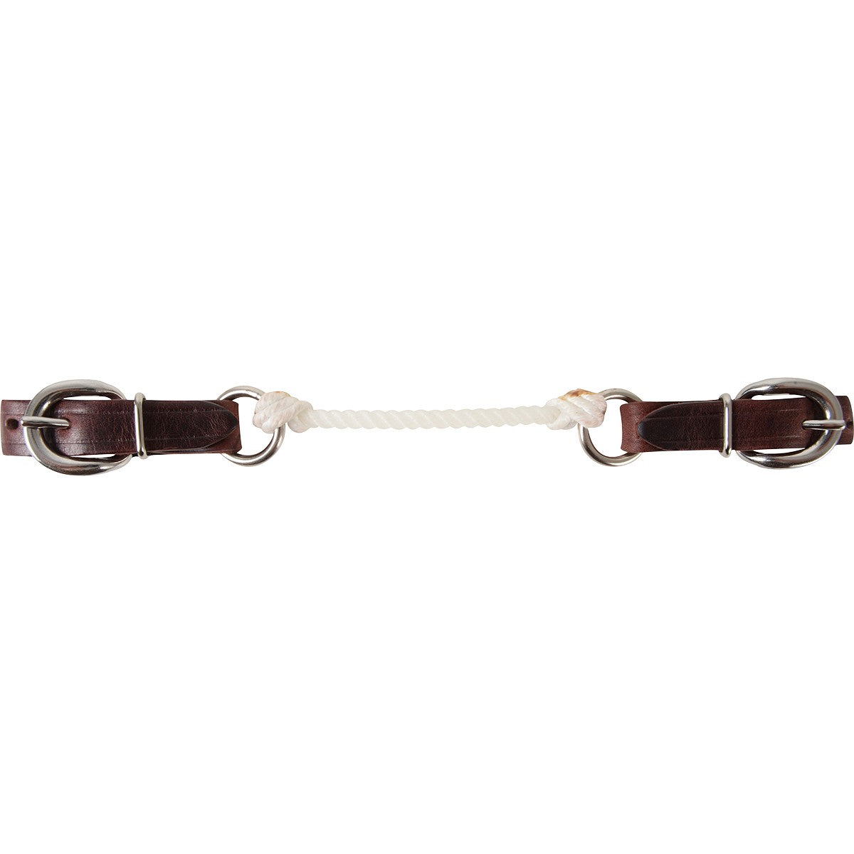 Gourmette en corde en latigo pour équitation, accessoire de la marque Martin Saddlery, montre la sangle de gourmette robuste et élégante.