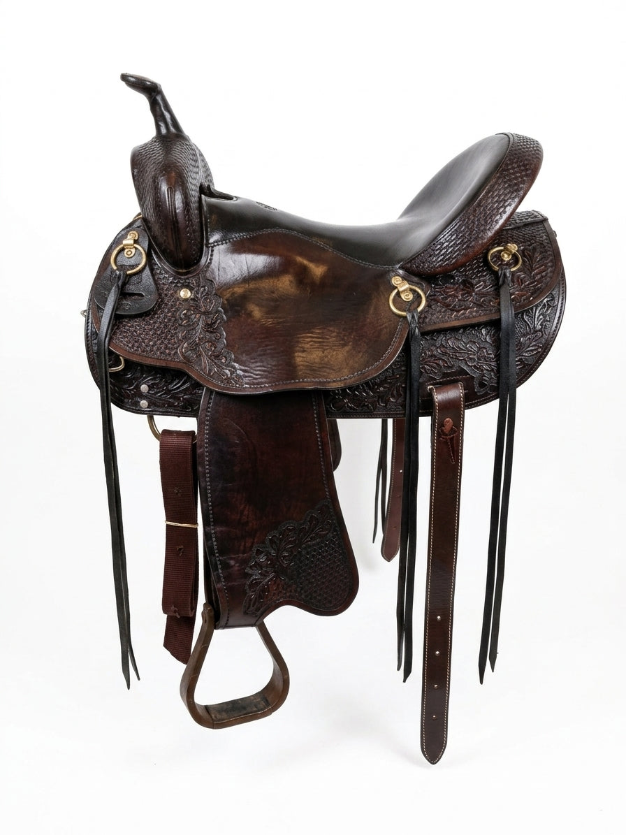 Selle western usagée - Double T