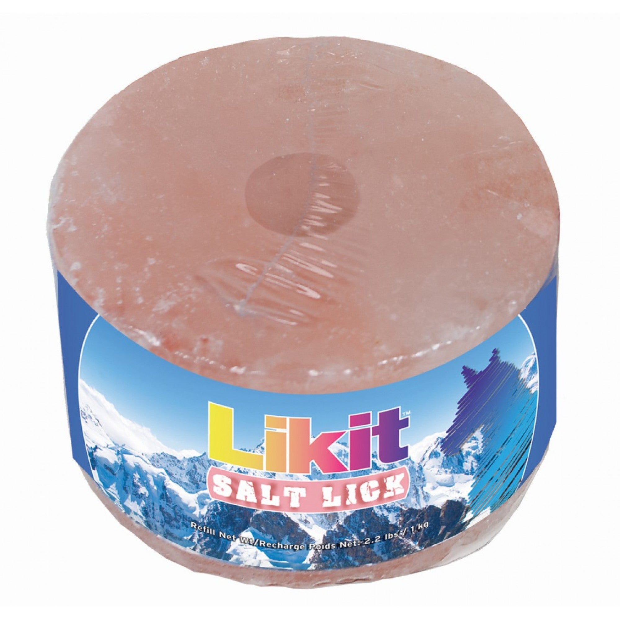 Recharge de sel gros LikIt Cavalier, 1 kg, contenant des morceaux de sel naturel pour animaux de compagnie.