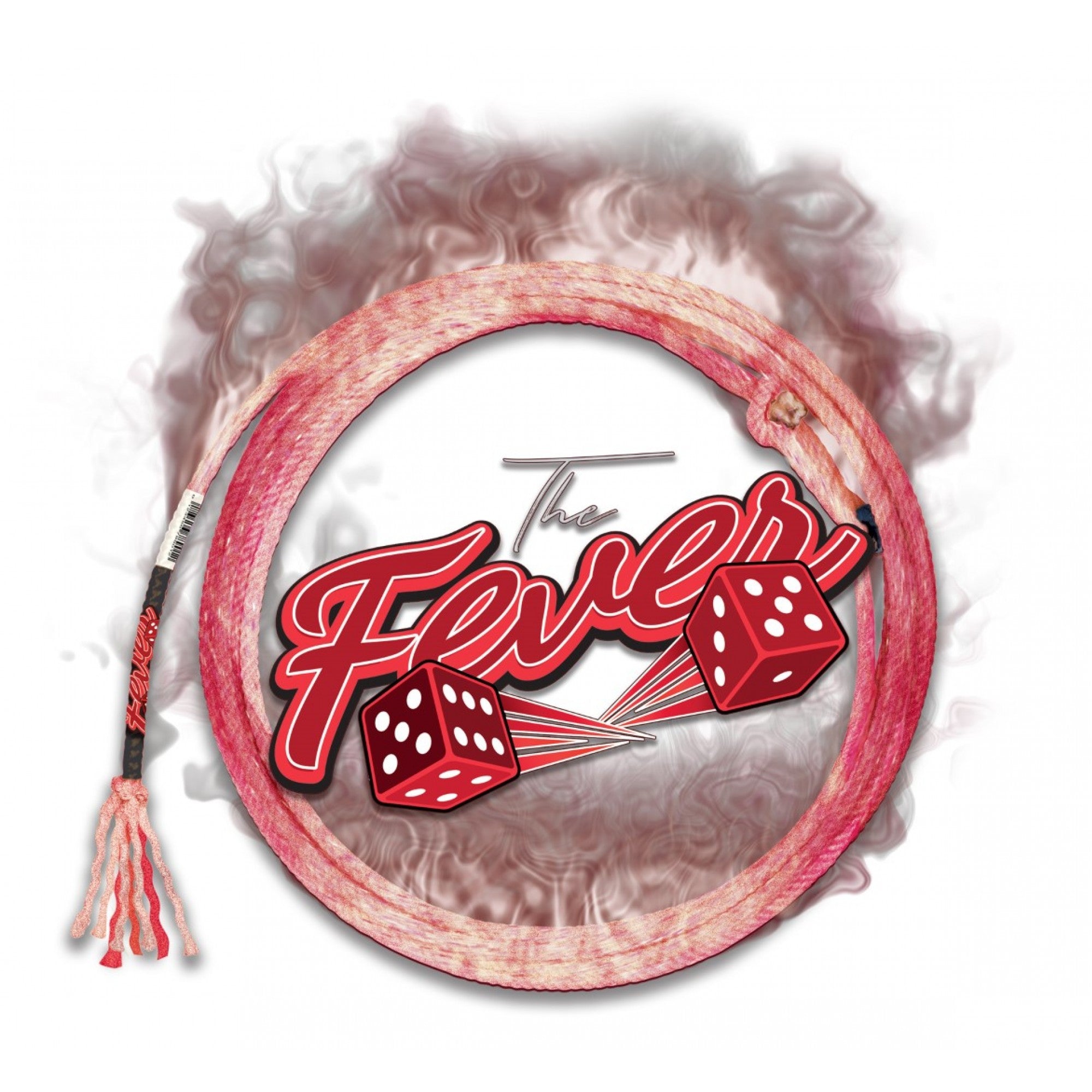 Corde d'équitation Western Rawhide Lone Star Fever 5-brins de 32 pouces, accessoire pour chevaux, avec motif étoile.