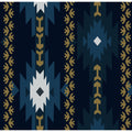 Tapis de selle Western Rawhide Country Legend en laine bleue marine, conçu pour l’équipement du cheval.
