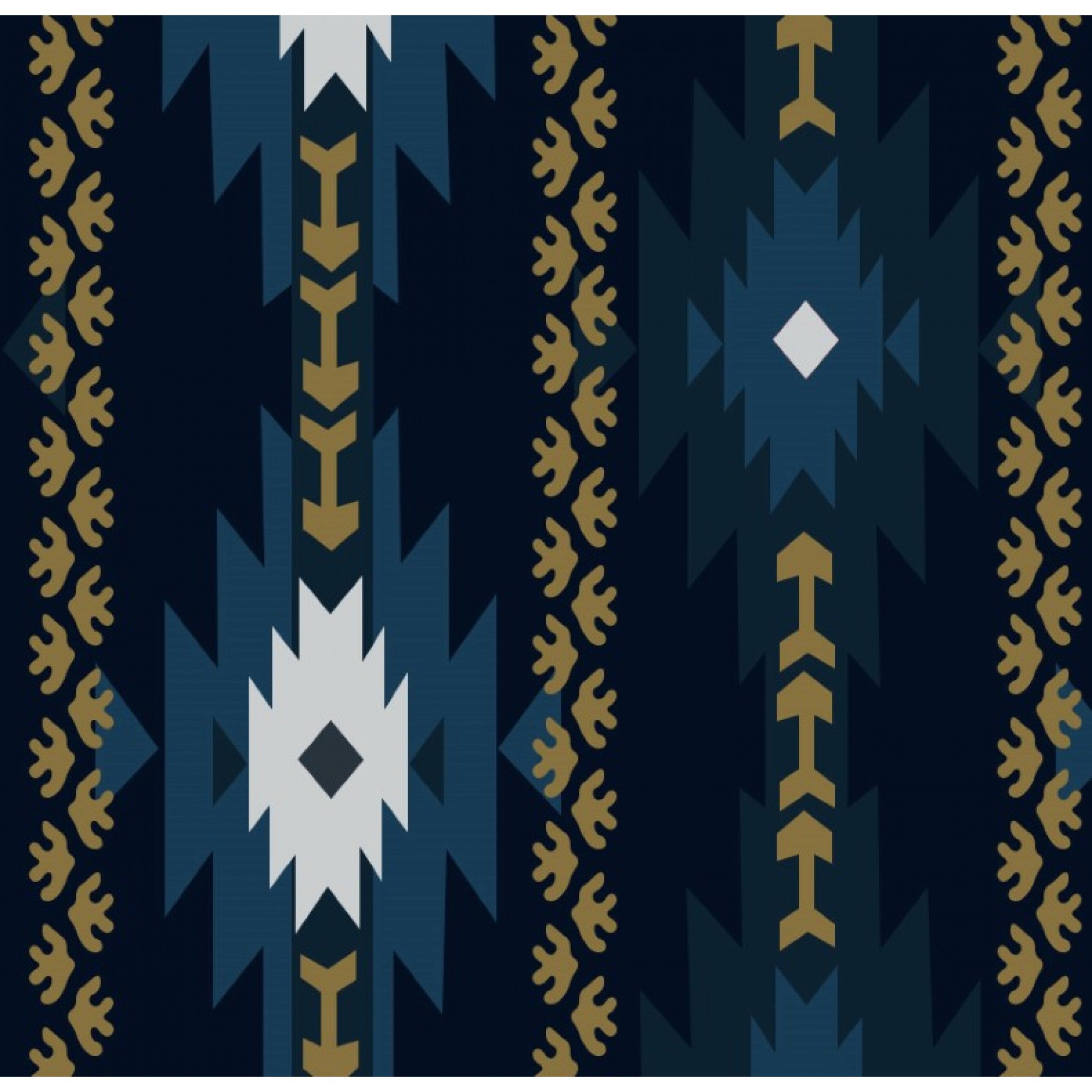 Tapis de selle Western Rawhide Country Legend en laine bleue marine, conçu pour l’équipement du cheval.