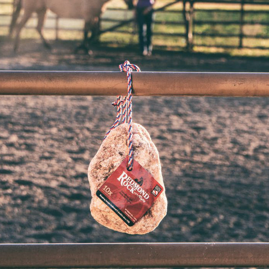 Redmond Rock on a Rope 3 lb | Pierre de sel pour chevaux